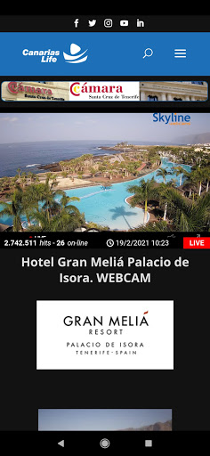 Android application CanariasLife Webcams screenshort