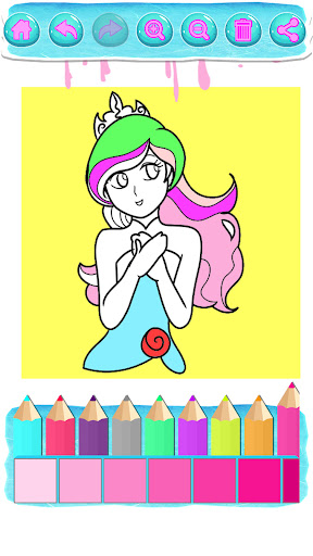 Ice Princess Coloring. Screen 3