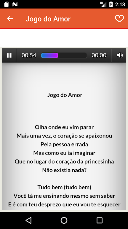 Jogo Do Amor - MC BRUNINHO musica + letras Apk Download for