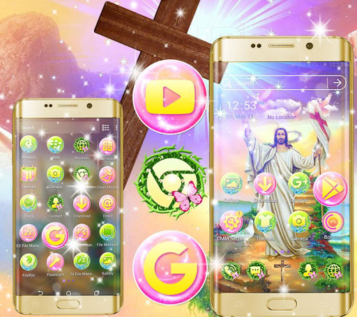 Android application Jesus Launcher Theme screenshort