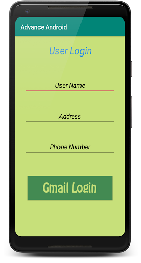 Advance Android(Programming) Screen 3