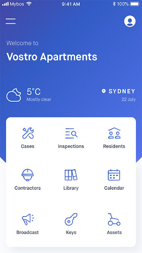 Android application MYBOS BM screenshort