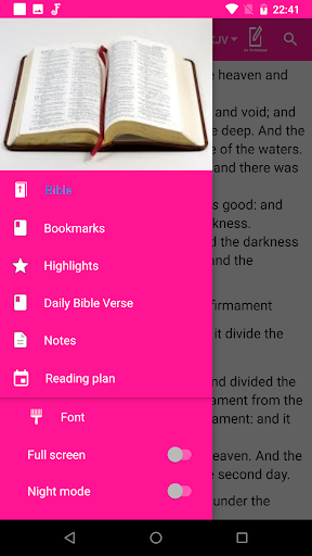 Offline Bible- Pro Notebook Screen 2