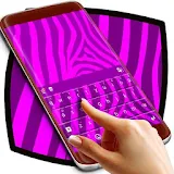Purple Zebra Keyboard Theme icon