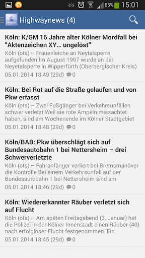 Android application Köln screenshort