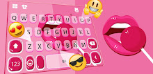 Pink Lollipop Sexy Lips Keyboard Theme APK