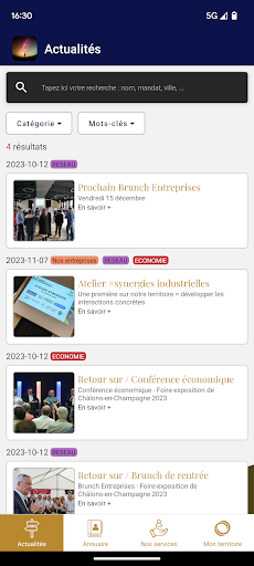 Android application Business to Châlons screenshort