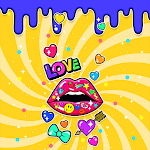 Cover Image of Download Pop Doodle Lips - Wallpaper  APK