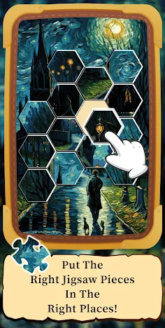 JigsortingRelaxPuzzle: Vincent - Screenshot 1