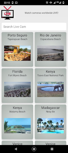 Android application World Live Cam screenshort
