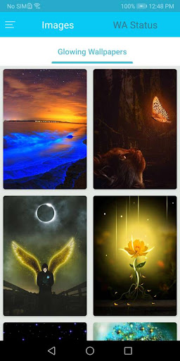 Android application Glowing Wallpaper screenshort