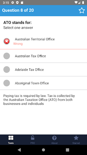 Australian Citizenship Test Screen 2