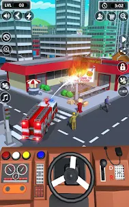لعبة 911 سيارة إسعاف إطفاء