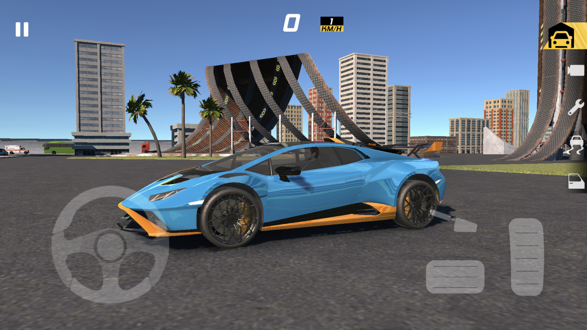 Android application Real City Car Driving screenshort