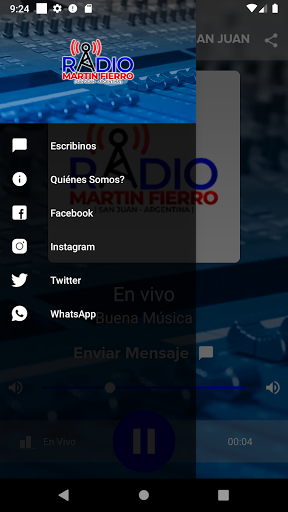 Radio Martín Fierro San Juan Screen 2