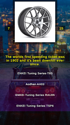Drift Car Wheels And Rims Quiz Screen 2