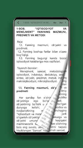Iqtisodiyot va Menejment Screen 3