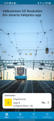 Android application Reskollen (Västtrafik) screenshort