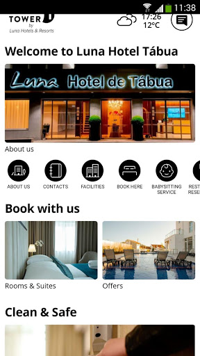 Android application Luna Hotel Tábua screenshort
