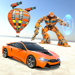 Air Balloon Robot Car Transform War Robot Games Apk