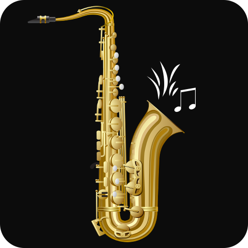 Saxofón Real para tocar Logo