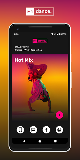 Android application M-1 Dance screenshort