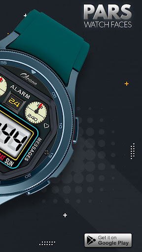 Pars Chrono Digital Watch Face