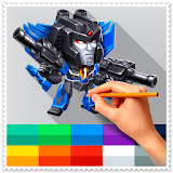 Coloring Robot Trans Characters icon