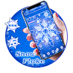 Cover Image of Descargar Blue Bright Snowflake Theme 1.1.4 APK