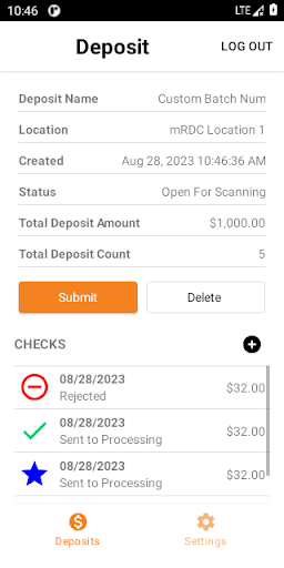 TSB Mobile Business Deposit Screen 3