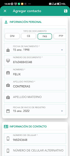 CONTACT COVID Screen 2