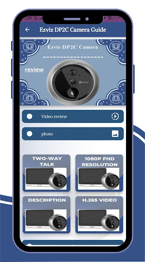 Android application Ezviz DP2C Camera Guide screenshort