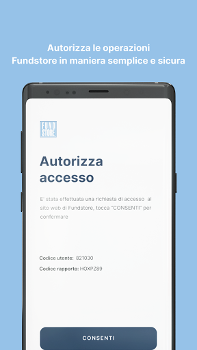 Android application Fundstore screenshort