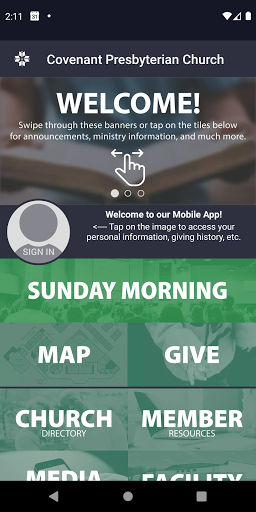 Android application Covenant Alianza screenshort