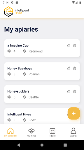 Android application Intelligent Hives screenshort
