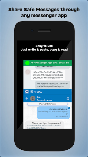 Android application iEncrypto - Safe Message screenshort