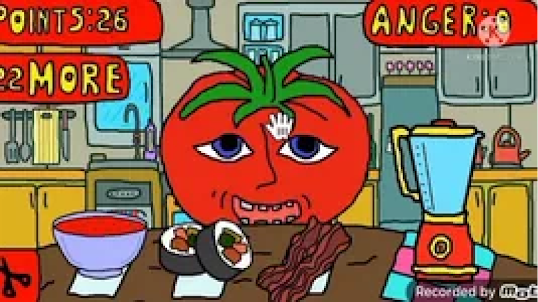 Mr Hungry Tomato Coloring Game
