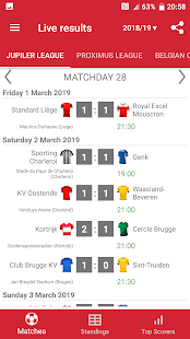 Live Scores for Jupiler League 2021/2022 3.1.8 APK screenshots 3