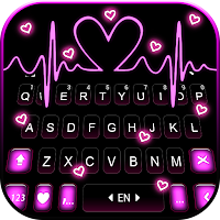 Тема для клавиатуры Pink RGB Heart