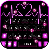 Pink RGB Heart キーボード