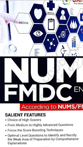 Android application NUMS FMDC Entry Test Guide screenshort