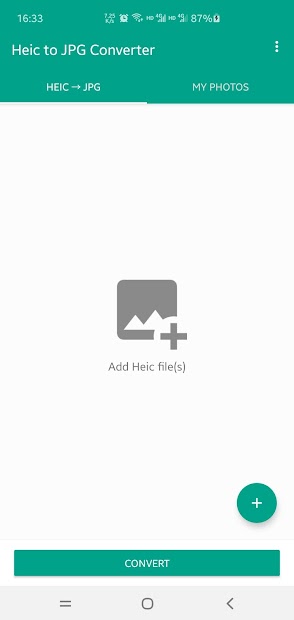 Screenshot 2 Heic to JPG/PNG/WEBP Converter android