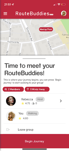 RouteBuddies Screen 3