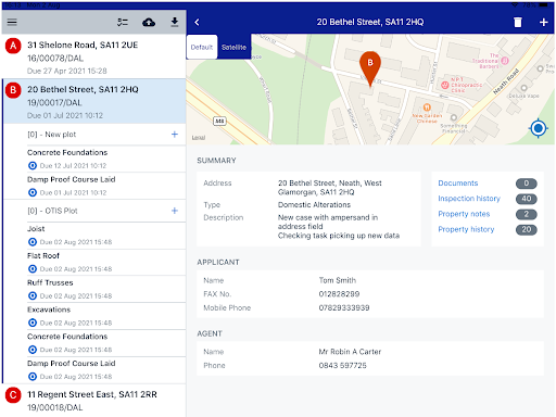 OnSite - Building Inspector Screen 2
