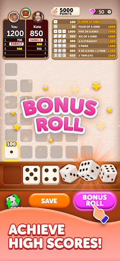 Farkle Dice Roll 3