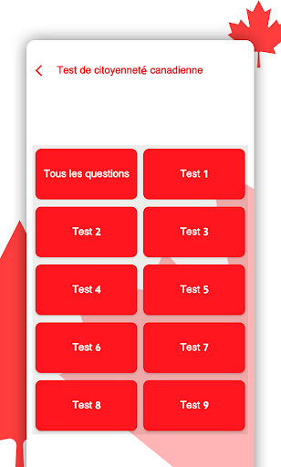 Test de citoyenneté canadienne Screen 2