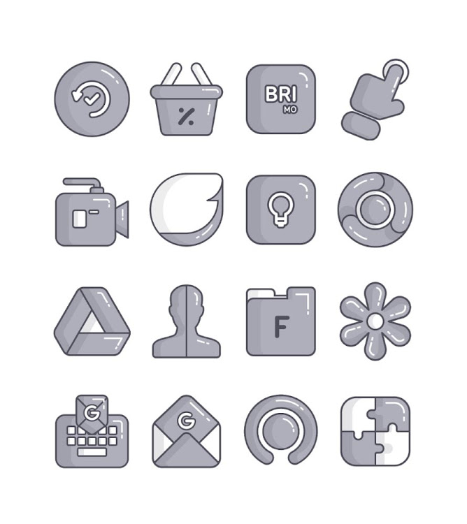 Rock - Black Icon Pack - 58 - (Android)