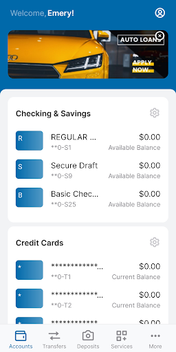 Emery FCU Screen 2