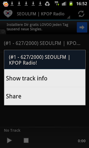 Korean Radio Music & News Screen 3
