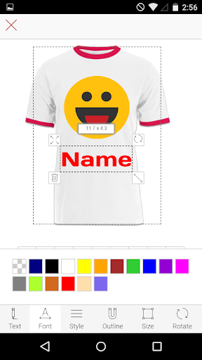 T-Shirt Designer Screen 2